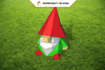 Petit gnome en papercraft 3d