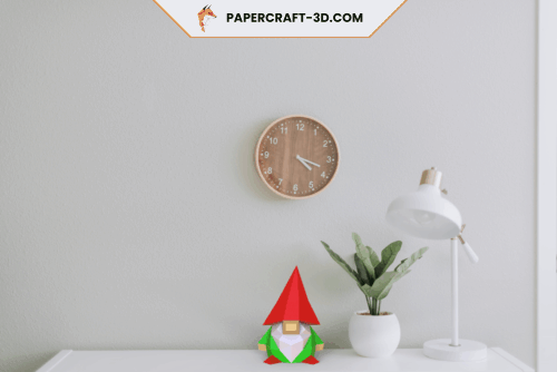 Petit gnome en papercraft 3d
