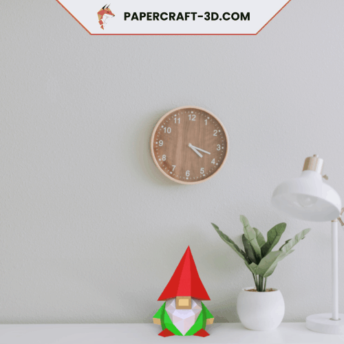 Petit gnome en papercraft 3d