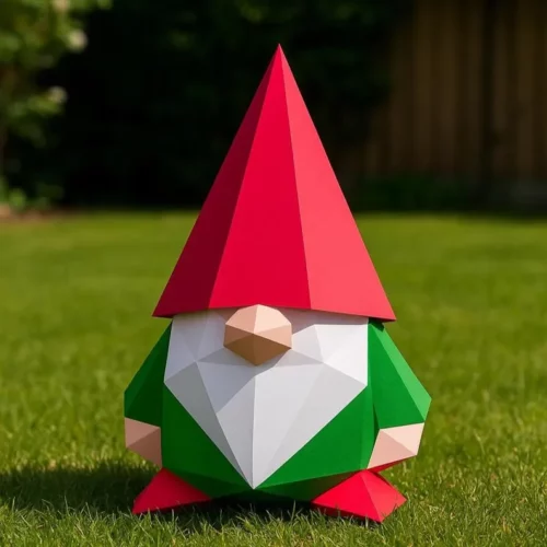 Petit gnome en papercraft 3d