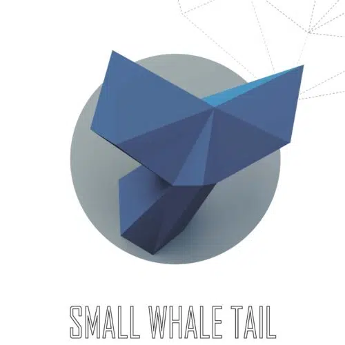 Petit trophée queue de baleine en papercraft 3D pour enfants