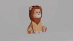 Lion en papercraft 3D