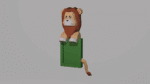 Cadre photo lion en papercraft 3D