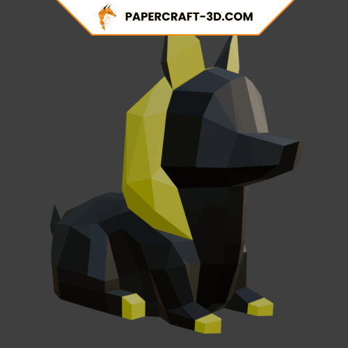 Mini anubis en papercraft 3D