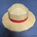 Chapéu do Luffy de One Piece em papercraft 3D