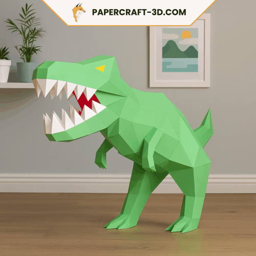 Tyrannosaure en papercraft 3D
