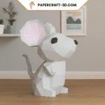 Souris en papercraft 3D