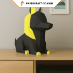 Mini anubis en papercraft 3D