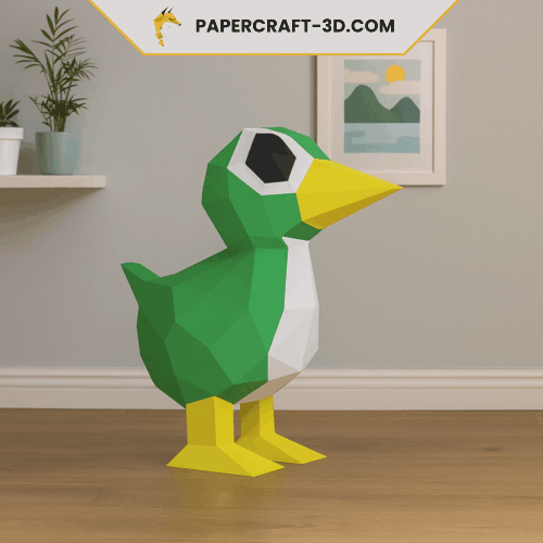 Canard en papercraft 3D