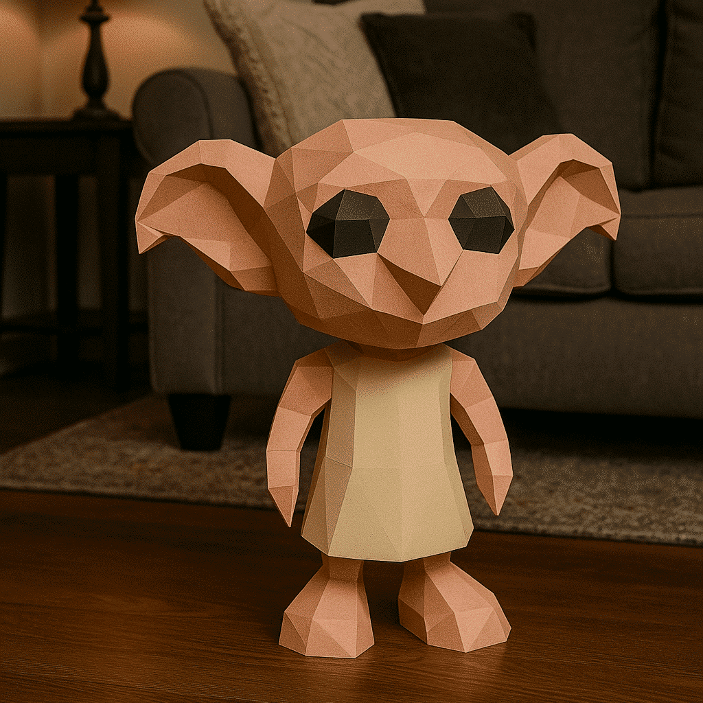 Dobby de Harry Potter en papercraft 3D
