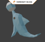 Dauphin en papercraft 3D