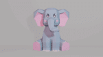 Éléphant en papercraft 3D