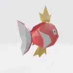 Magicarpe de Pokémon en papercraft 3D