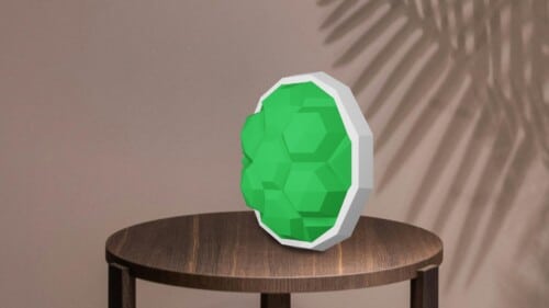 Carapace verte de Mario en papercraft 3D