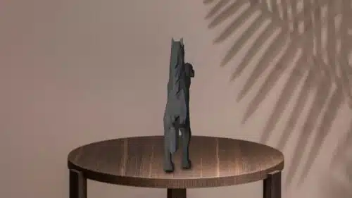 Papercraft schwarzes Pferd in 3D origami
