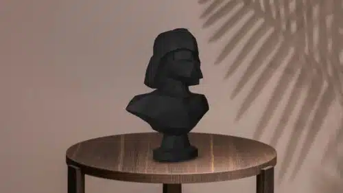 Papercraft büste von Darth Vader in origami