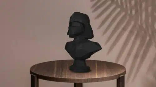 Papercraft büste von Darth Vader in origami