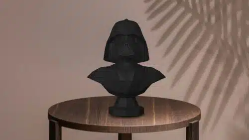 Papercraft büste von Darth Vader in origami