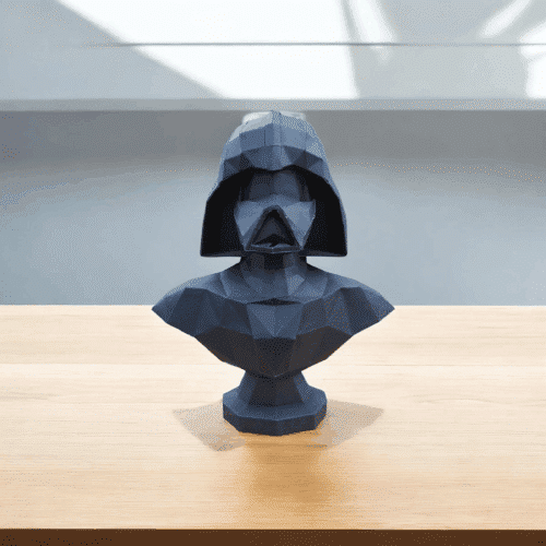 Buste de Dark Vador de Star Wars en papercraft 3D