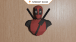 Buste de Deadpool de Marvel en papercraft 3D