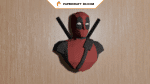Buste de Deadpool de Marvel en papercraft 3D