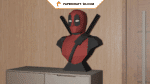 Buste de Deadpool de Marvel en papercraft 3D