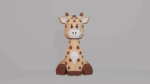 Giraffe en papercraft 3D