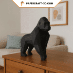 Gorille en papercraft 3D