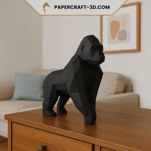 Cadre photo d'un zèbre en papercraft 3D
