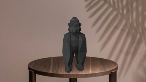 Gorille en papercraft 3D