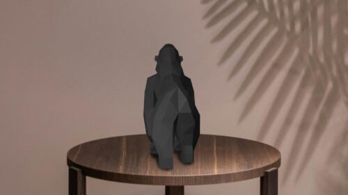 Gorille en papercraft 3D