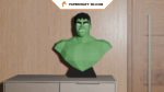 Buste de Hulk de Marvel en papercraft 3D