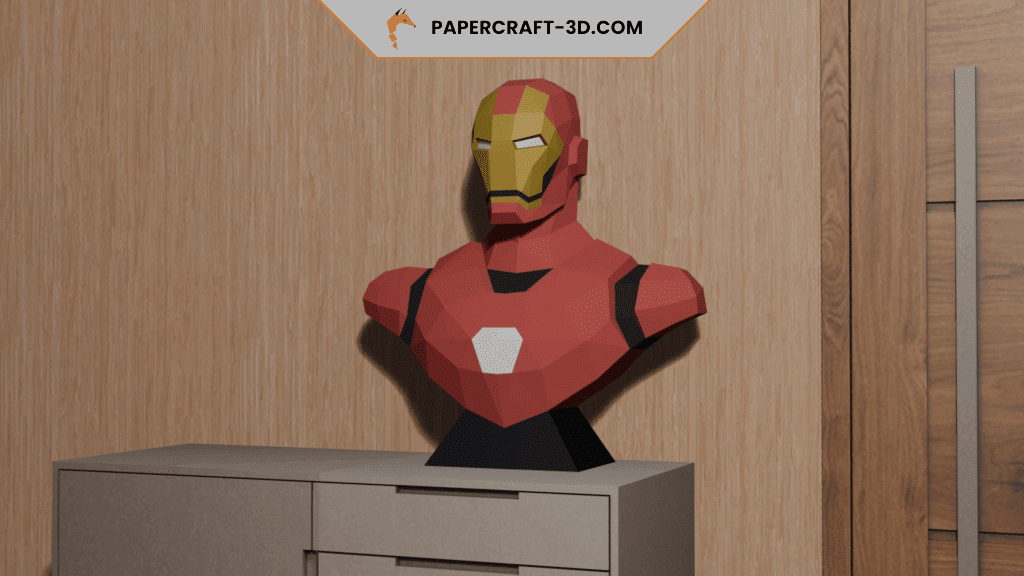 Papercraft d'Iron Man en origami 3D Papercraft d'Iron Man en origami 3D