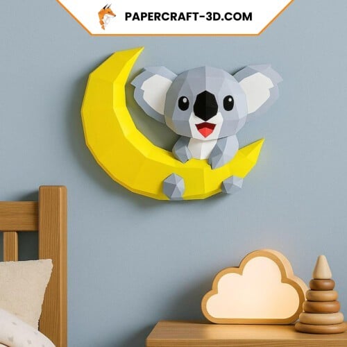 Koala en papercraft 3D