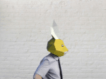 Papercraft Häschenmaske in 3D Origami