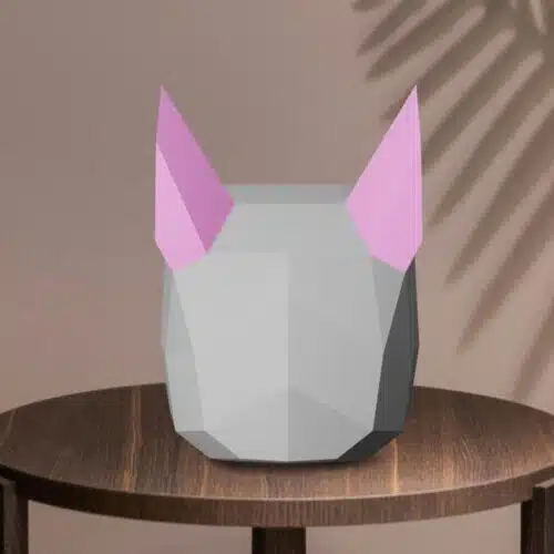 Masque de rat en papercraft 3D