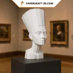 Buste de Nefertiti en papercraft 3D
