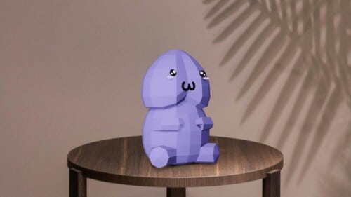 Papercraft penis en origami 3D