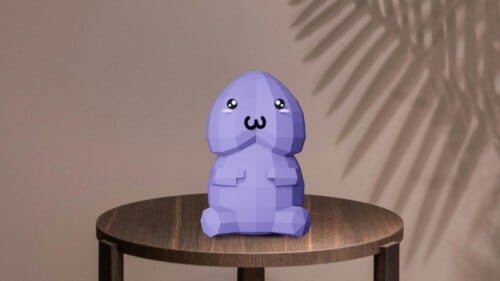 Papercraft penis en origami 3D
