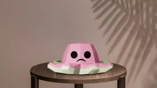 Petite pieuvre en papercraft 3D