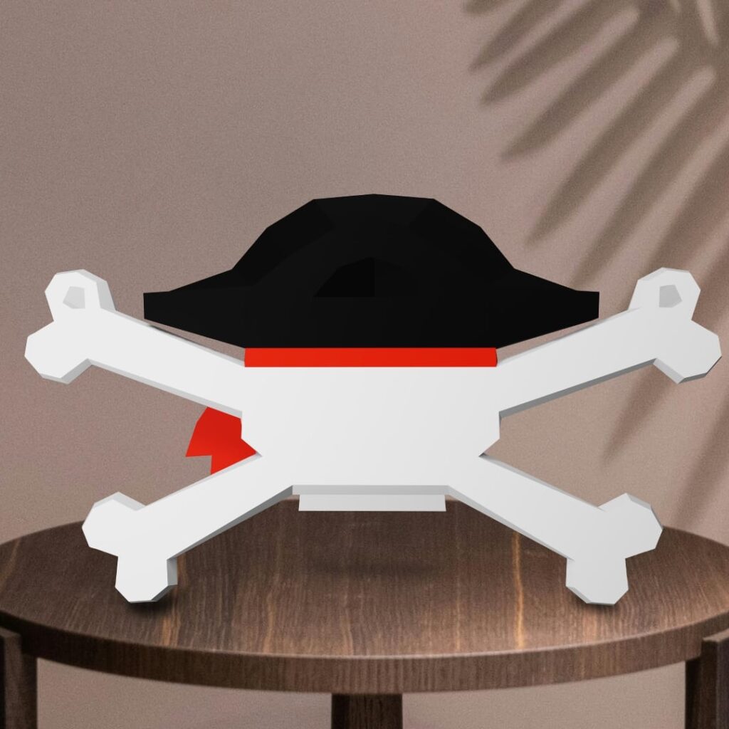 Pirate en papercraft 3D
