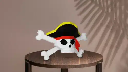 Pirate en papercraft 3D