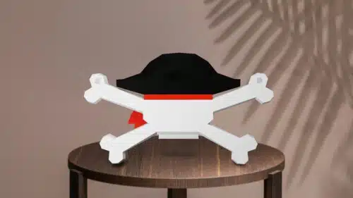 Pirate en papercraft 3D