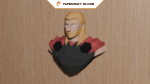 Buste de Thor de Marvel en papercraft 3D