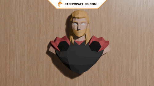 Buste de Thor de Marvel en papercraft 3D
