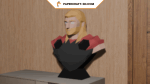 Buste de Thor de Marvel en papercraft 3D