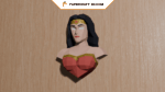 Buste de Wonder Woman en papercraft 3D