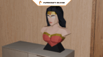 Buste de Wonder Woman en papercraft 3D