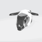 Masque de mouton en papercraft 3D