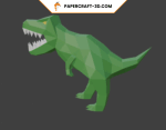 Tyrannosaure en papercraft 3D